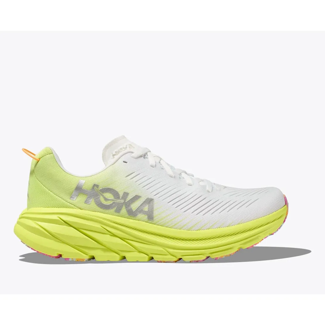 Hoka Women's Rincon 3 (White/Citrus Glow)