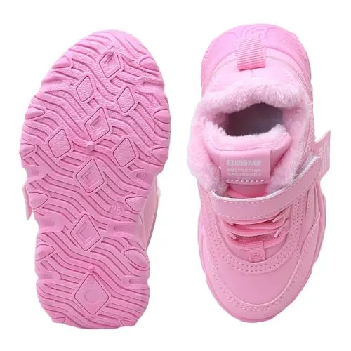 Hopscotch Girls PU Text Print Athletic Shoes in Red Color, UK: 12 (KSX-4593691)