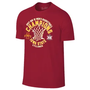 Iowa State Cyclones 2017 Big 12 Basketball Tournament Champions Red T-Shirt