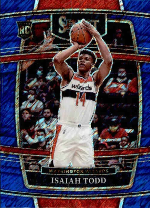 Isaiah Todd, RC, Concourse Shimmer Prizm, 2021-22 Panini Select Basketball NBA