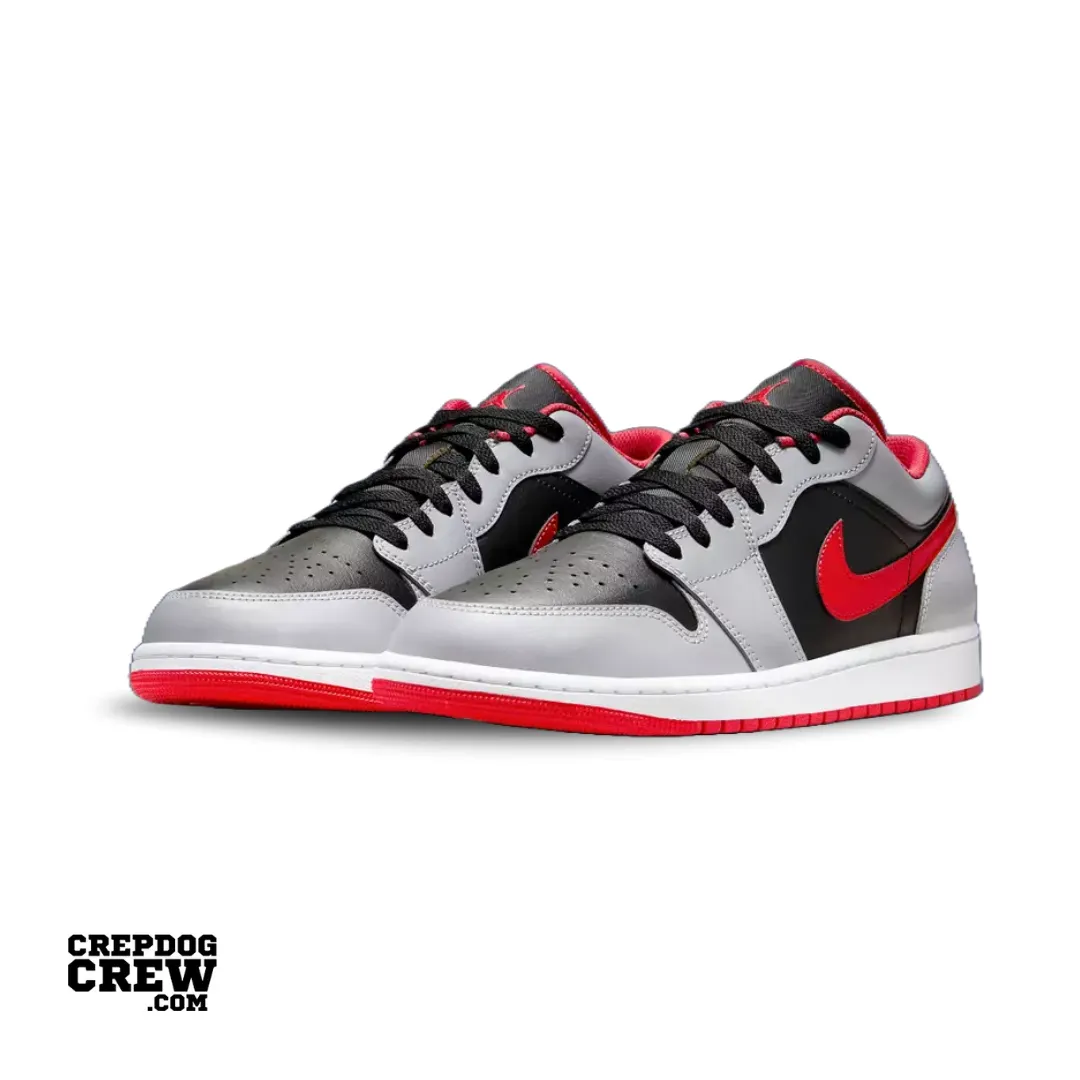 Jordan 1 Low Black Light Smoke Grey Gym Red