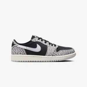 Jordan | AIR JORDAN 1 RETRO LOW OG  { BLACK/MUSLIN-TECH GREY-WHITE