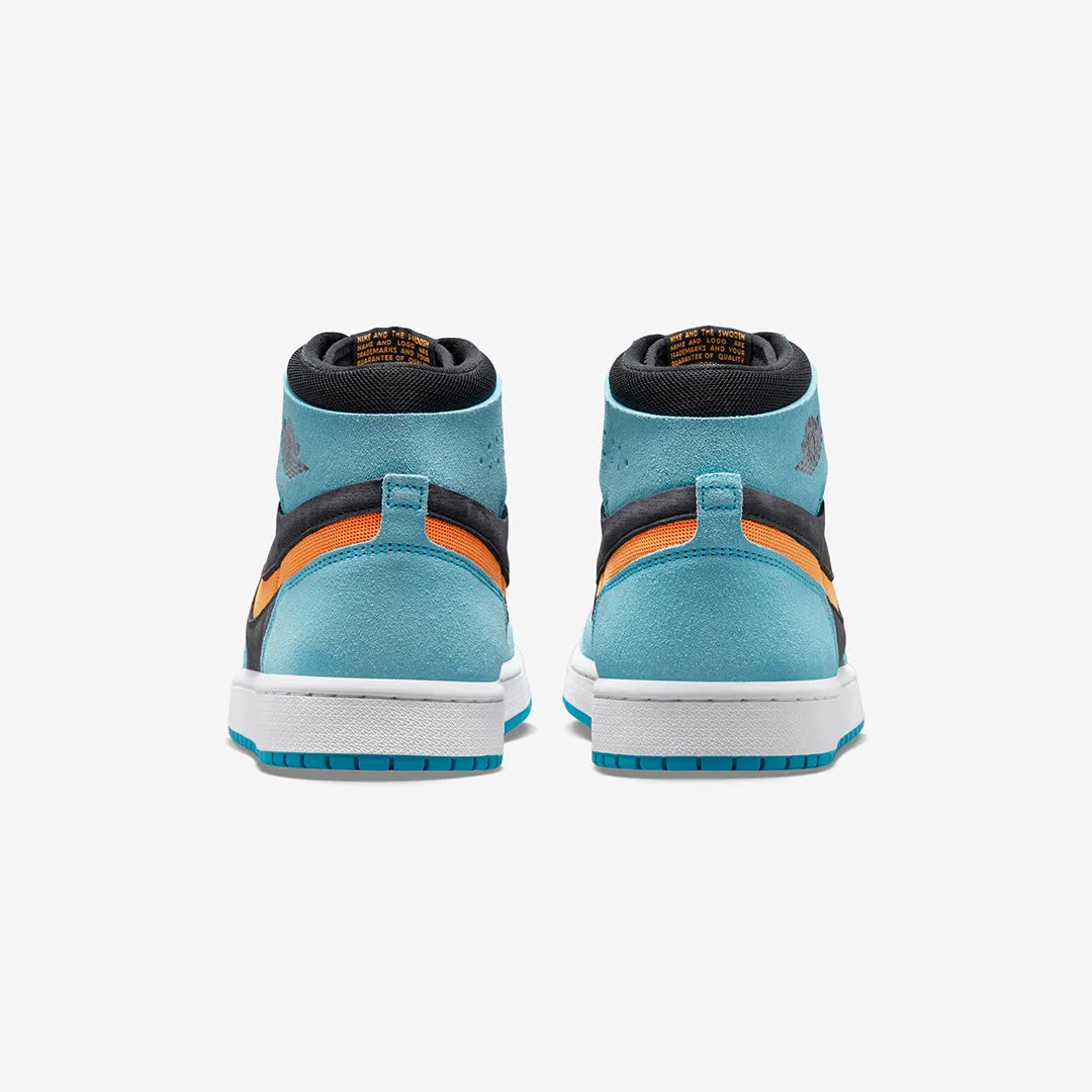 Jordan | AIR JORDAN 1 ZOOM CMFT 2  { BLEACHED AQUA/BLACK/WHITE/BRIGHT