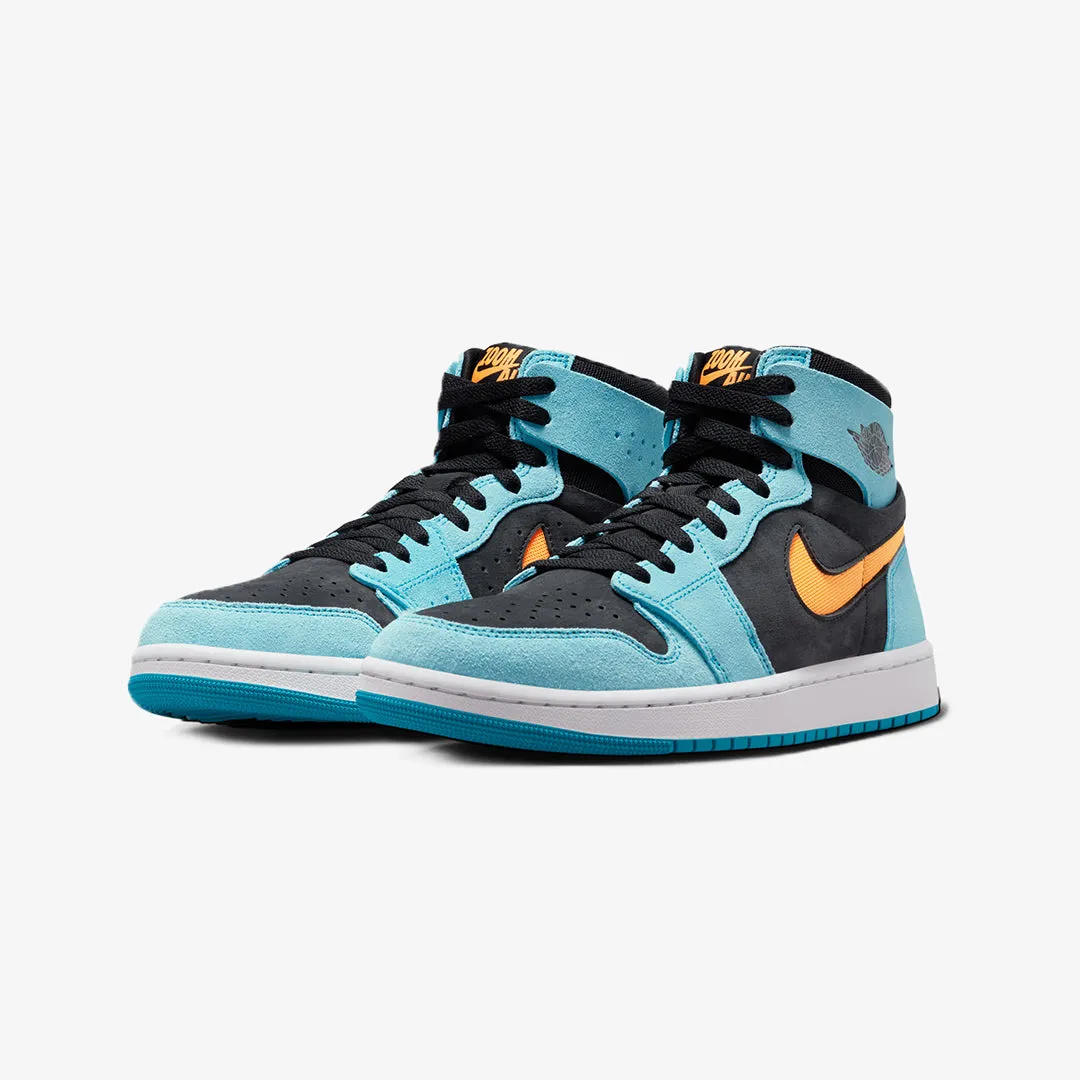 Jordan | AIR JORDAN 1 ZOOM CMFT 2  { BLEACHED AQUA/BLACK/WHITE/BRIGHT