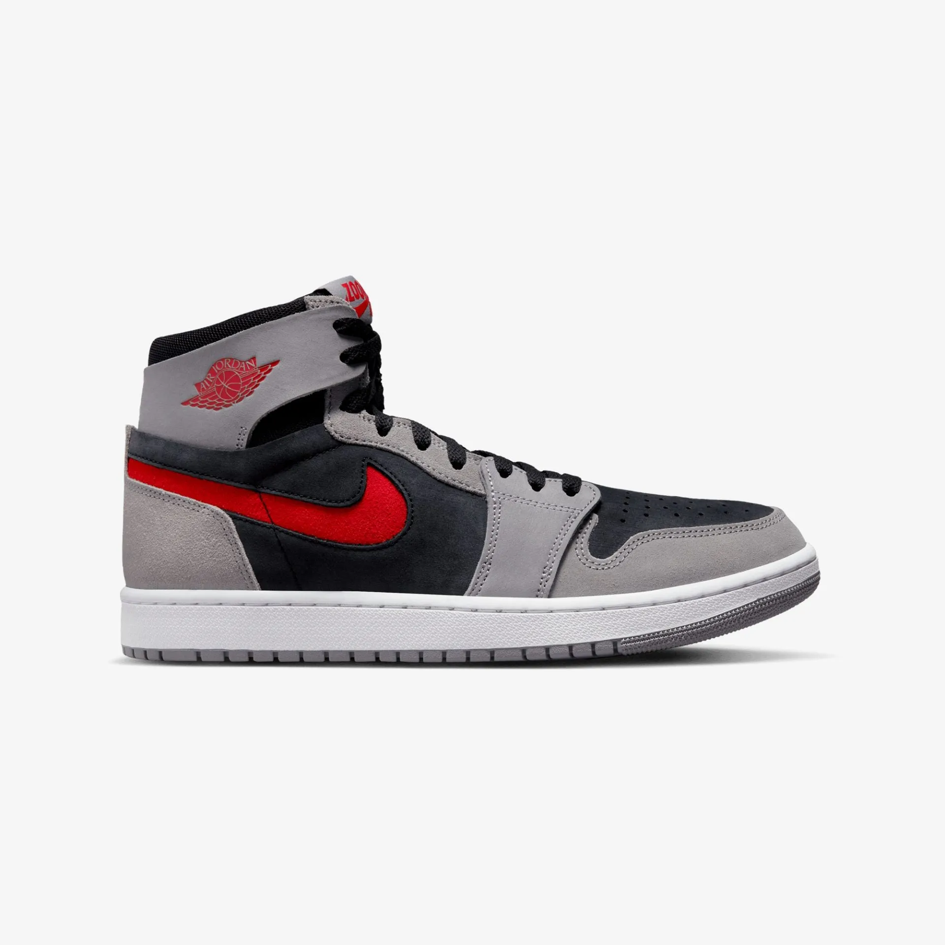 Jordan | AIR JORDAN 1 ZOOM COMFORT 2  { BLACK/FIRE RED-CEMENT GREY-WHITE