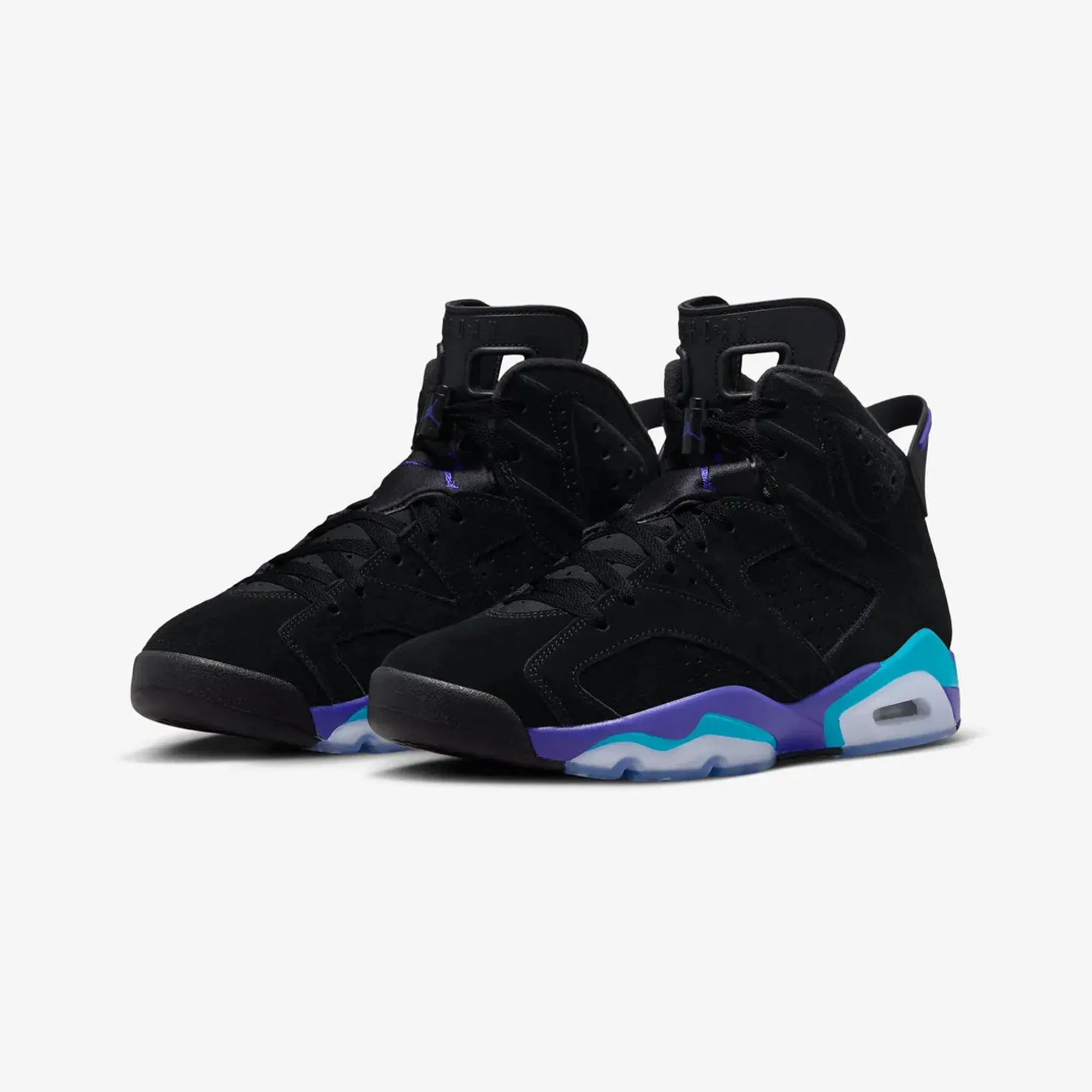 Jordan | AIR JORDAN 6 RETRO  { BLACK/BRIGHT CONCORD-AQUATONE