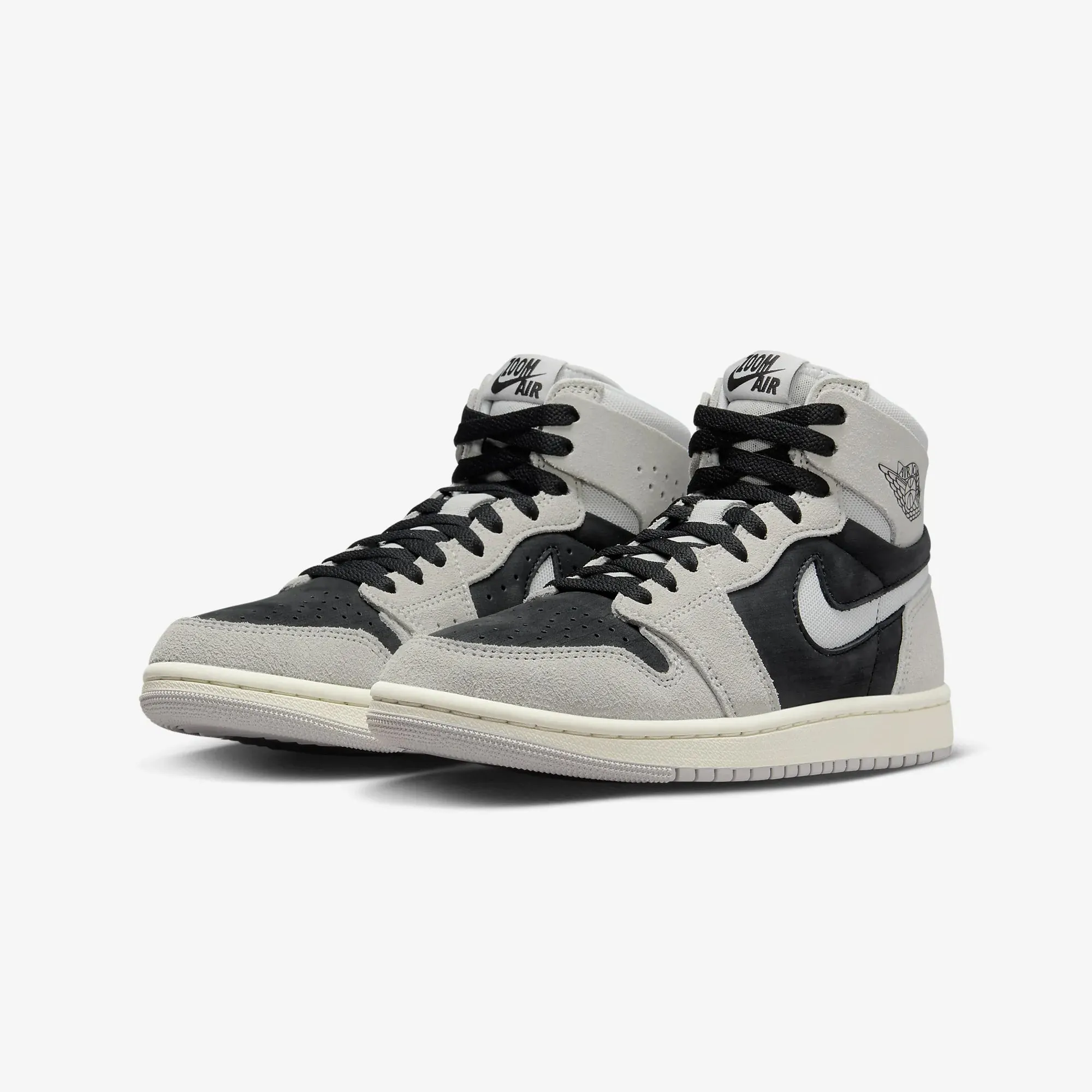 Jordan | WMN'S AIR JORDAN 1 ZOOM CMFT 2  { LT IRON ORE/NEUTRAL GREY-BLACK