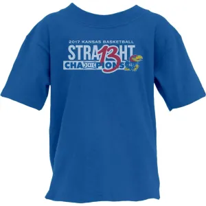 Kansas Jayhawks 13 Straight Basketball Big 12 Champion Titles YOUTH T-Shirt