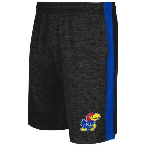 Kansas Jayhawks Colosseum Charcoal Elastic Waistband Workout Basketball Shorts