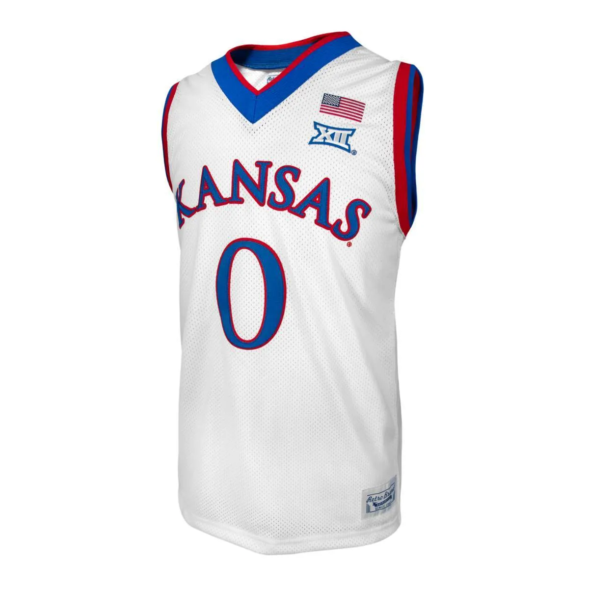 Kansas Jayhawks Frank Mason III #0 Retro Brand Authentic Basketball White Jersey