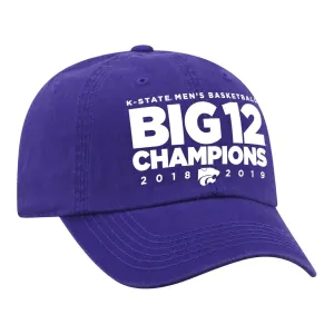 Kansas State Wildcats 2019 BIG 12 Basketball Regular Season Champions Hat Cap