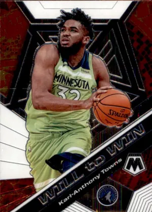 Karl-Anthony Towns, Will to Win, 2019-20 Panini Mosaic Basketball NBA