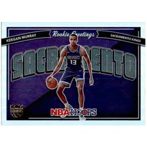 Keegan Murray, Rookie Greetings, Holofoil, 2022-23 Panini Hoops Basketball NBA