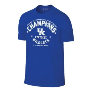 Kentucky Wildcats 2020 SEC Basketball Champions Blue Locker Room T-Shirt