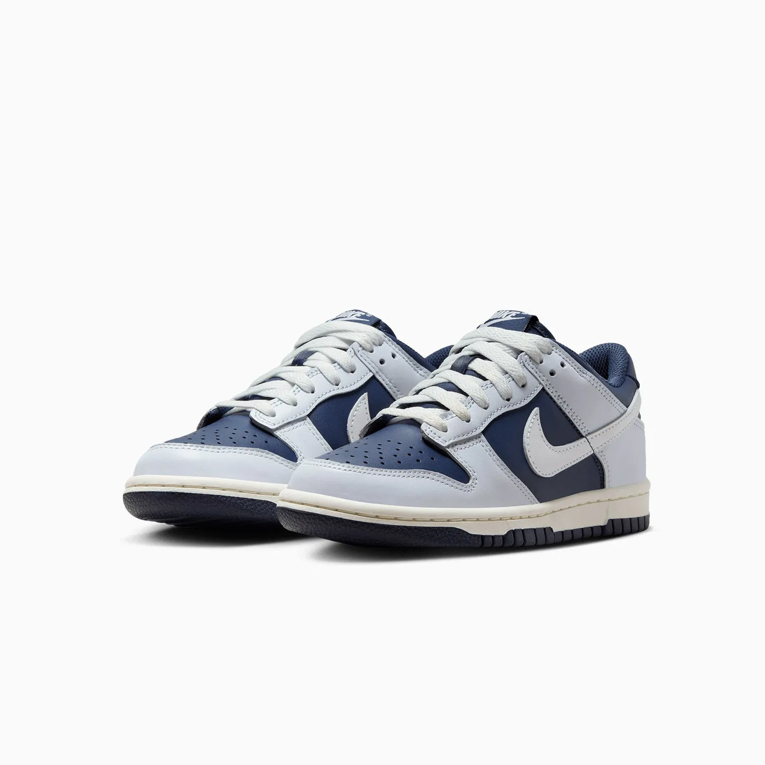 Kid's Dunk Low "Football Grey Midnight Navy" Grade School