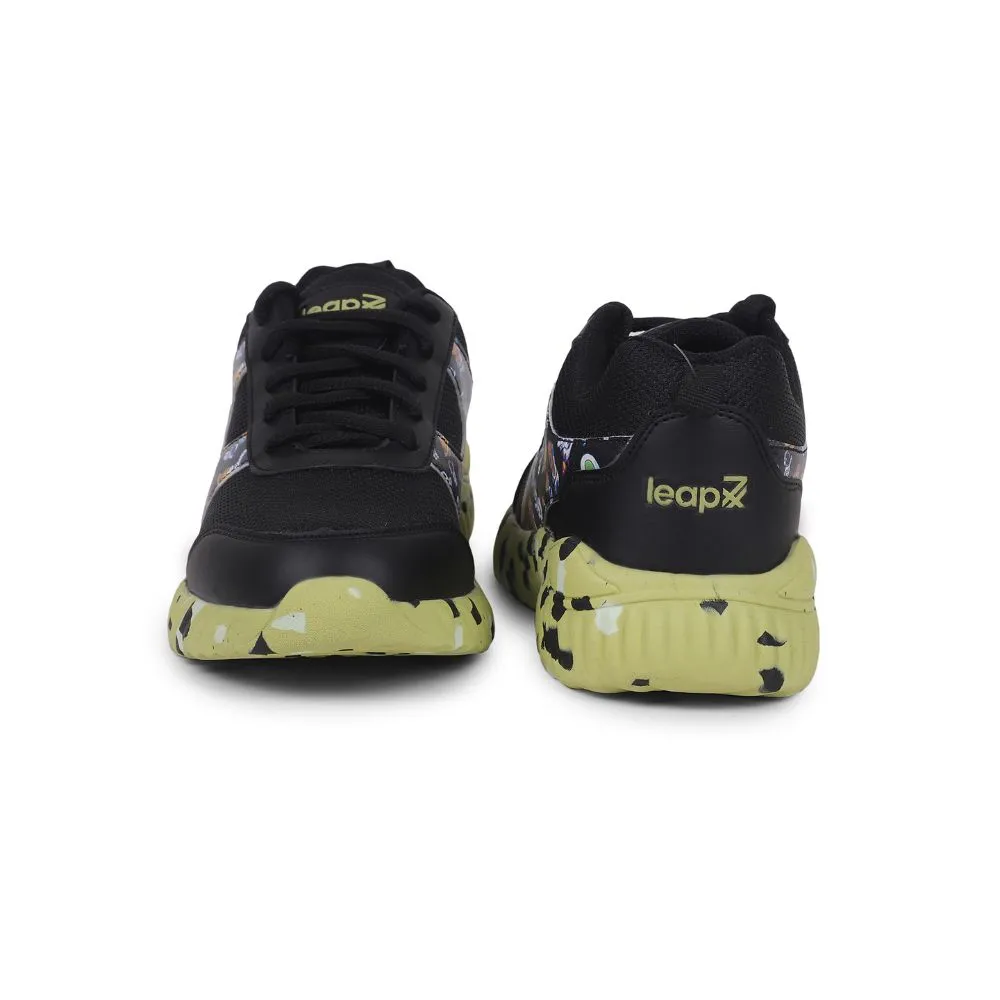 Leap7x By Liberty Kids NITKID-1L Black Sports Lacing Shoes