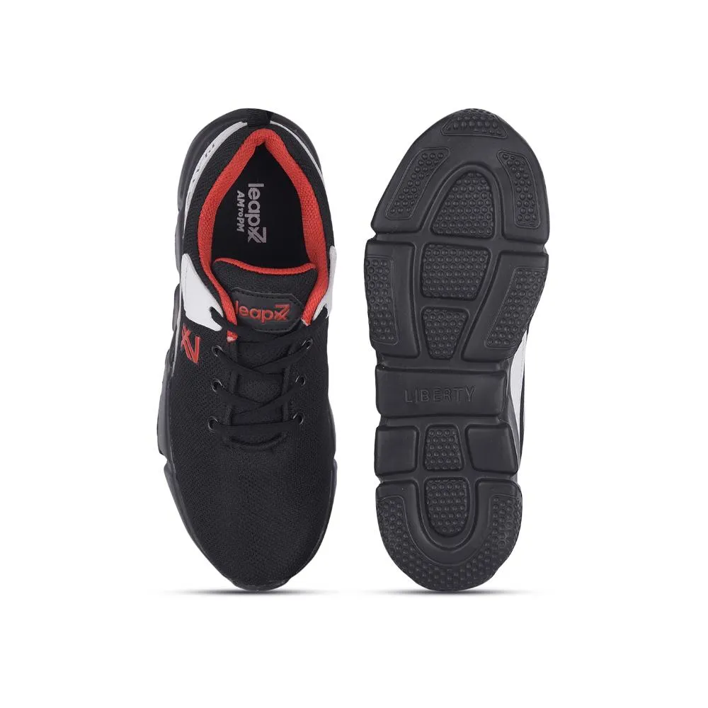 Leap7x By Liberty Kids POLAR-71E Black Sports Lacing Shoes