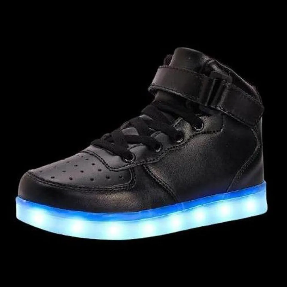 Led Sneakers Black 7 Led Light Colors  | Men & Women Shoes | Led Light Shoes For Men  | Led Light Shoes For Women