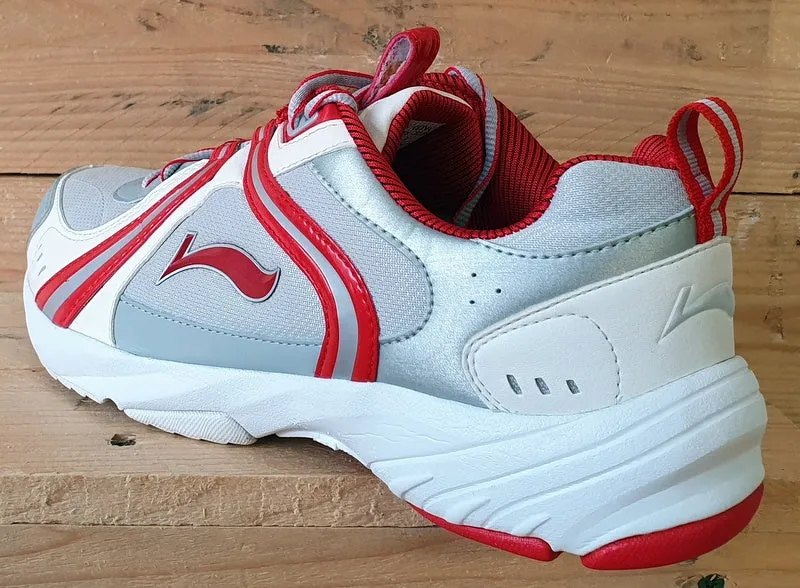 Li-Ning Fu Runn Low Textile Trainers UK9.5/US10.5/E44.5 2RMB23-3 Grey/White/Red