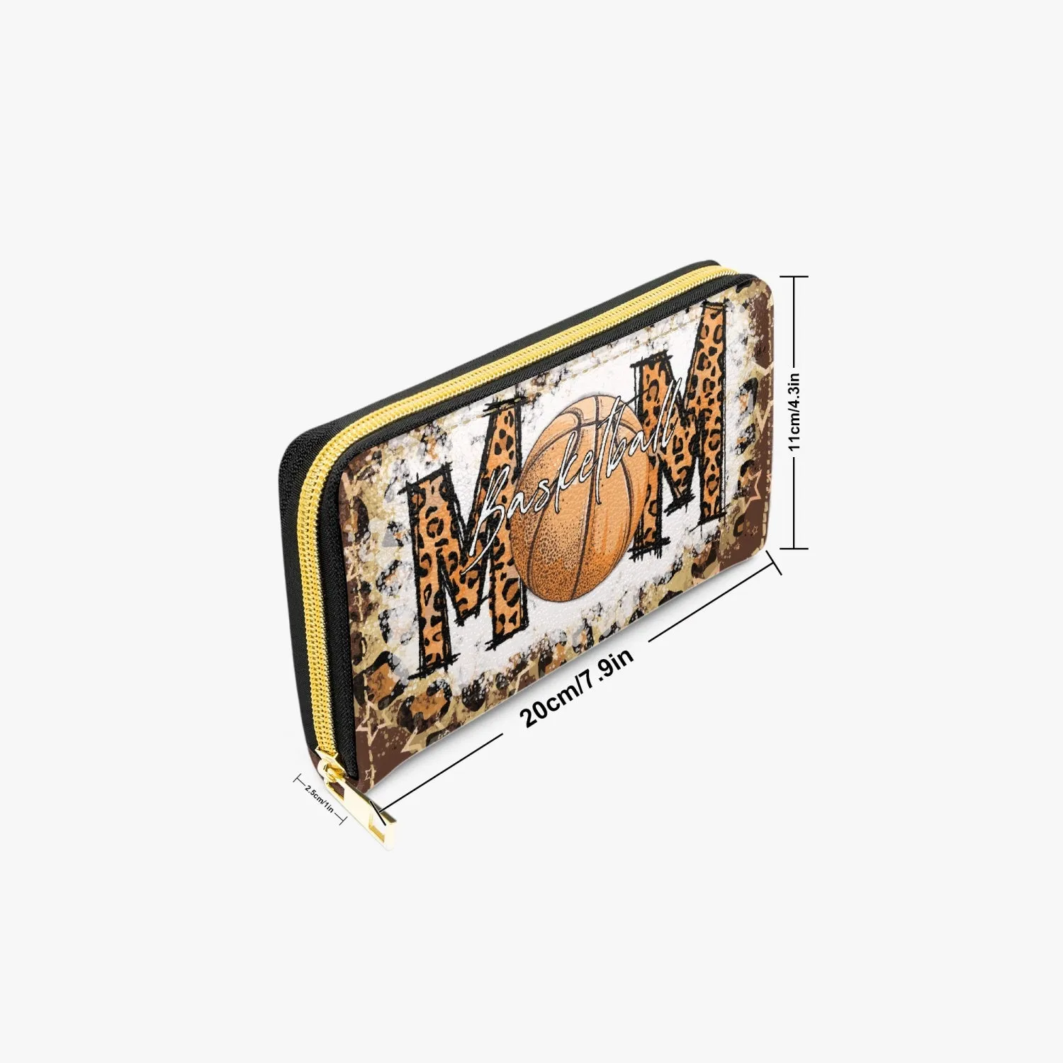 Long Type Zipper Purse - Basketball Mom