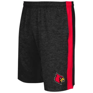 Louisville Cardinals Colosseum Gray Elastic Waistband Workout Basketball Shorts