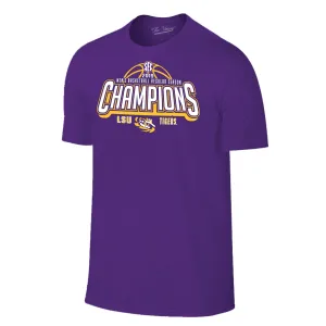 LSU Tigers 2019 SEC Men's Basketball Champions Locker Room T-Shirt