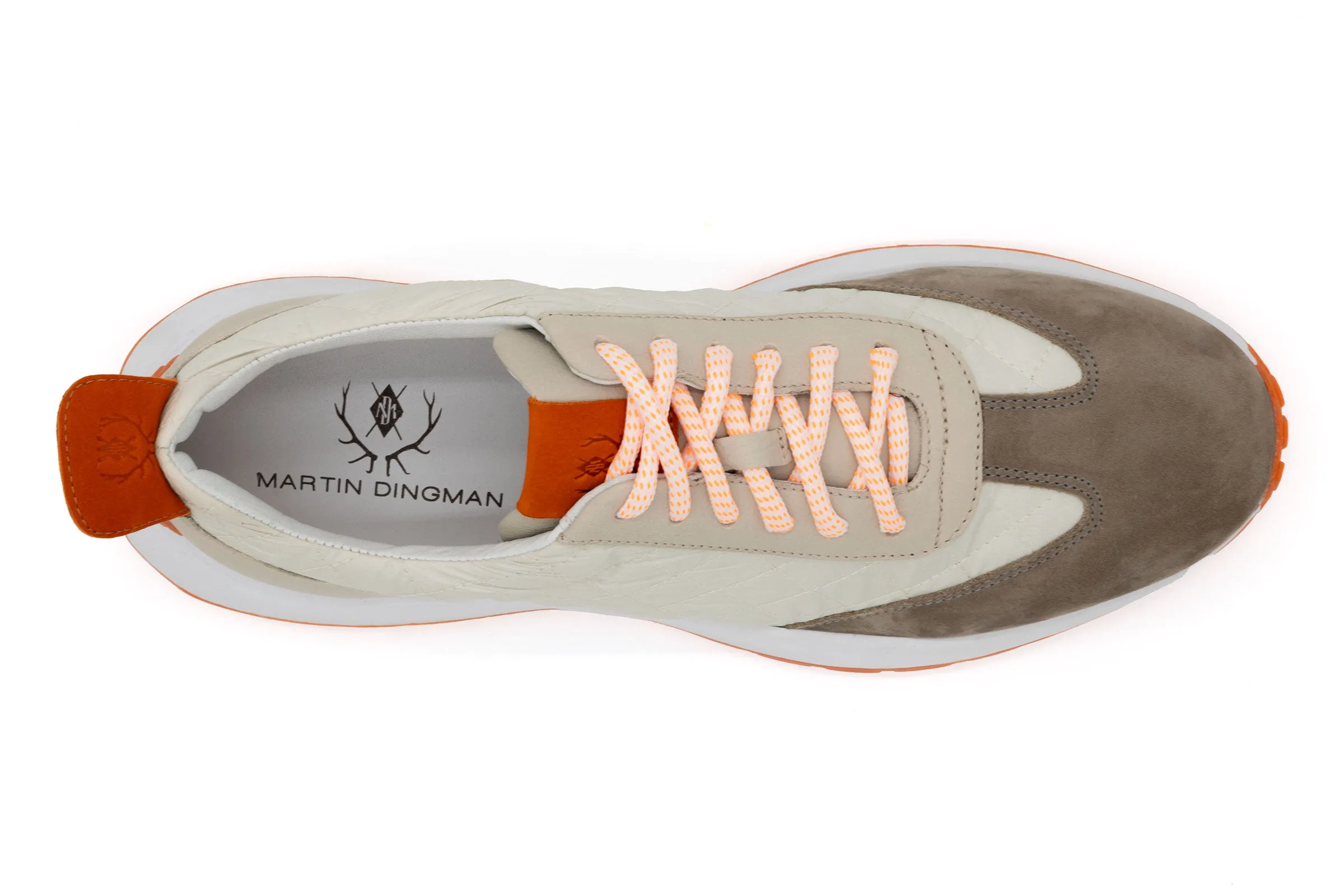 Marathon Lightweight Nylon Sneakers - Bone/Stone