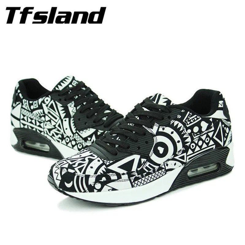 Men Women Sport Air Mesh Breathable Shoes Trainers Unisex Walking Flats Printed Mixed Color Leisure Basketball Shoes Sneakers