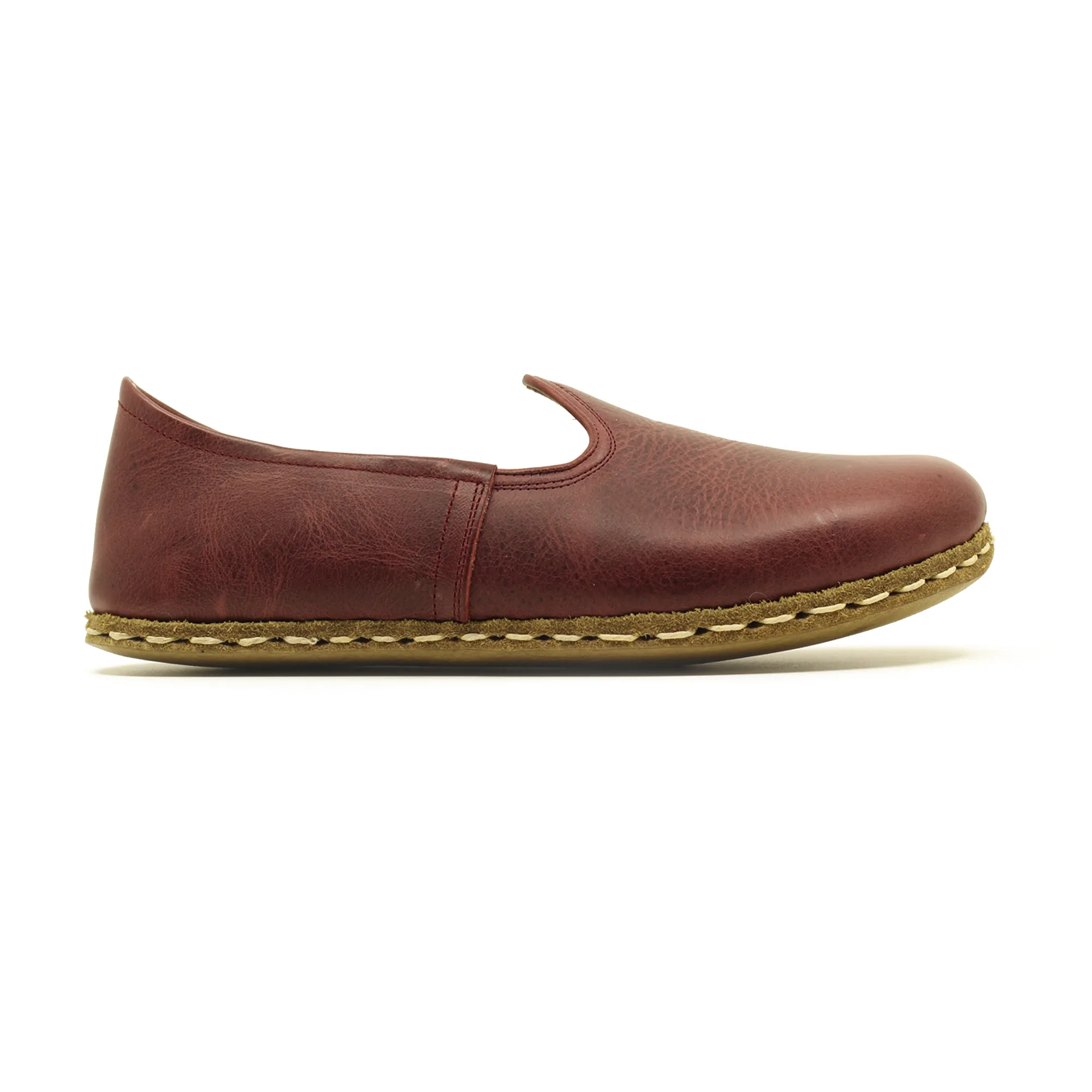 Men's Barefoot Grounding Shoes Burgundy