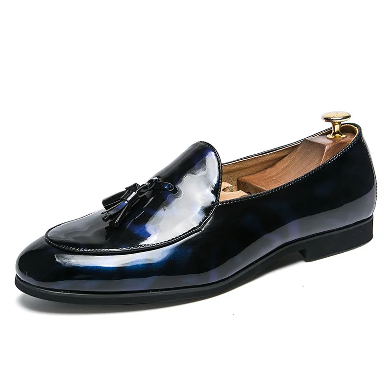 Men's Casual Leather Oxfords Shoes With Tassel