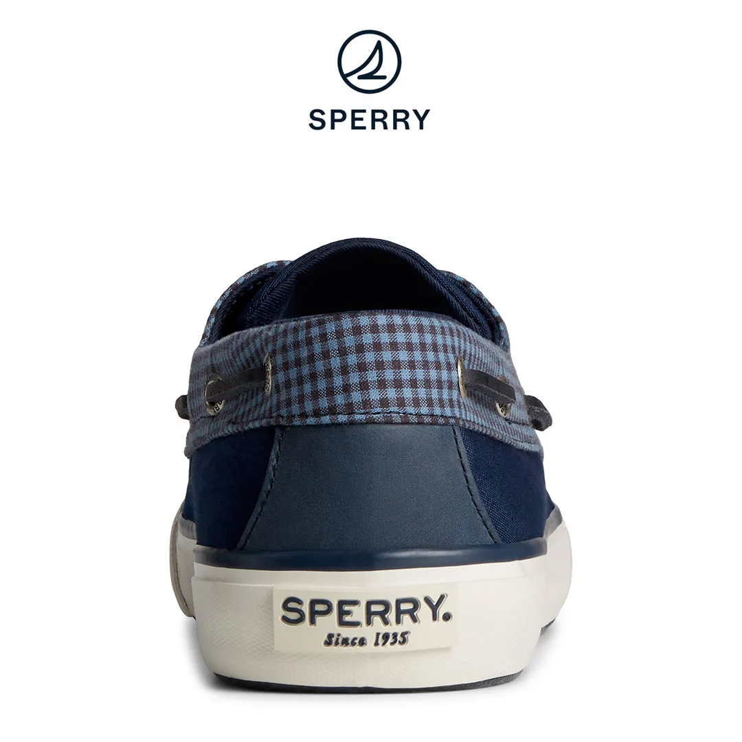 Men's SeaCycled™ Bahama II Gingham Sneaker - Blue (STS24982)