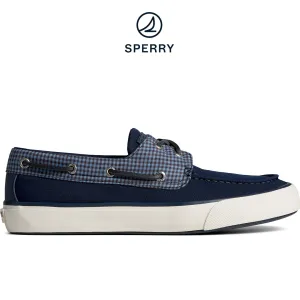 Men's SeaCycled™ Bahama II Gingham Sneaker - Blue (STS24982)