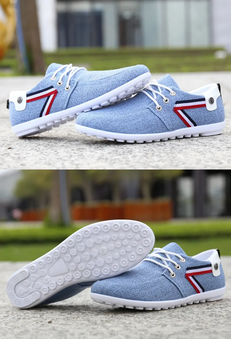 Men'S Soft-Soled Canvas Shoes, Sports And Leisure Old Beijing Cloth Shoes, Peas Shoes