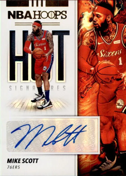 Mike Scott, Hot Signature, 2019-20 Panini Hoops Basketball NBA