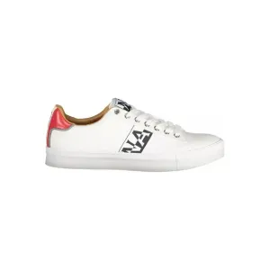 Napapijri White Polyester Mens Sneaker