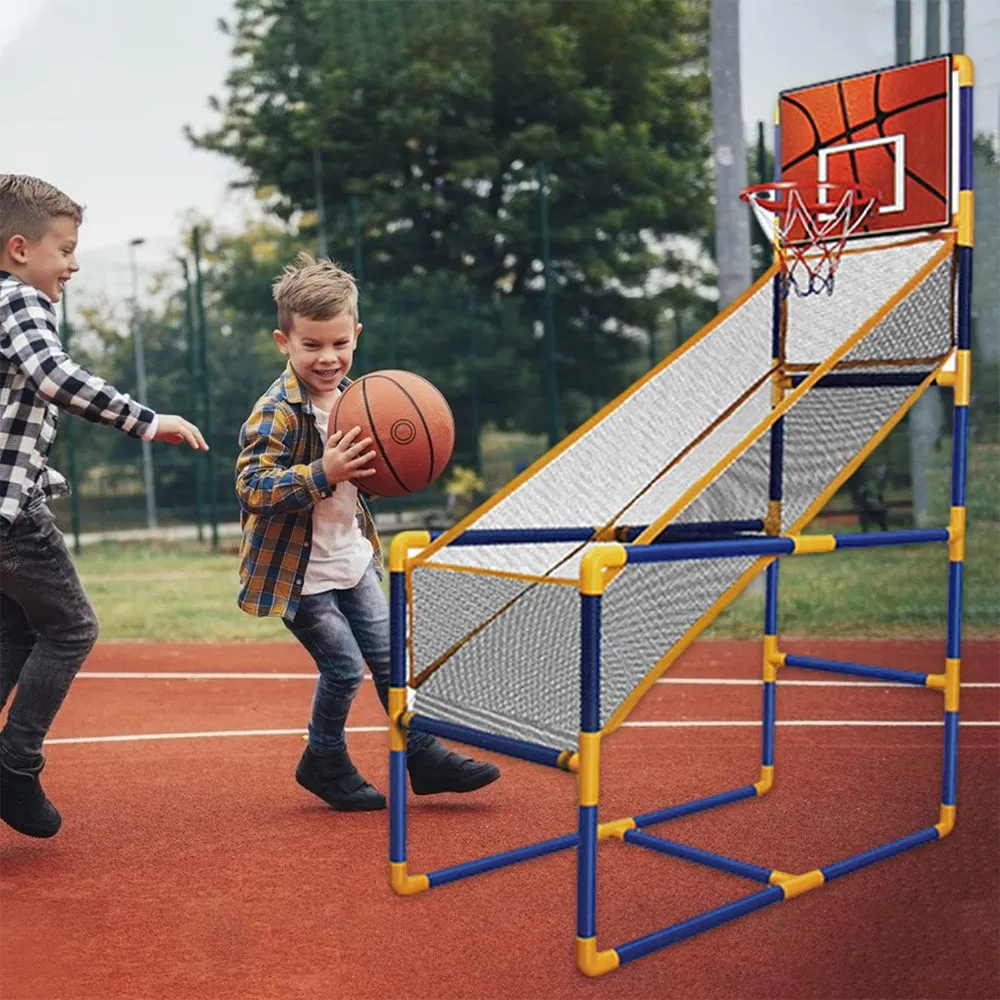 (Net) Children's Movable Basketball Shooting Game Toy