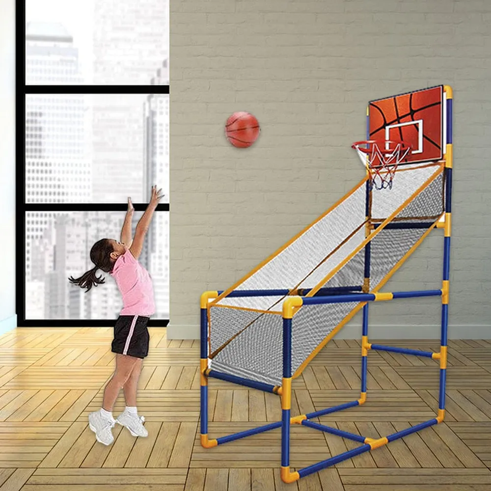 (Net) Children's Movable Basketball Shooting Game Toy