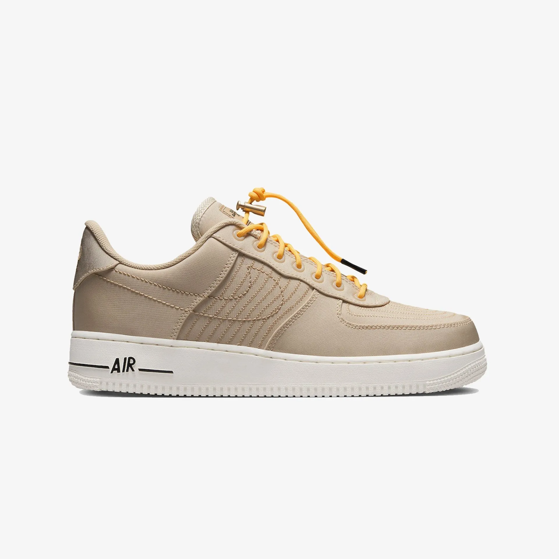 Nike | AIR FORCE 1 '07 LV8 { SANDDRIFT/SAIL-CITRON PULSE