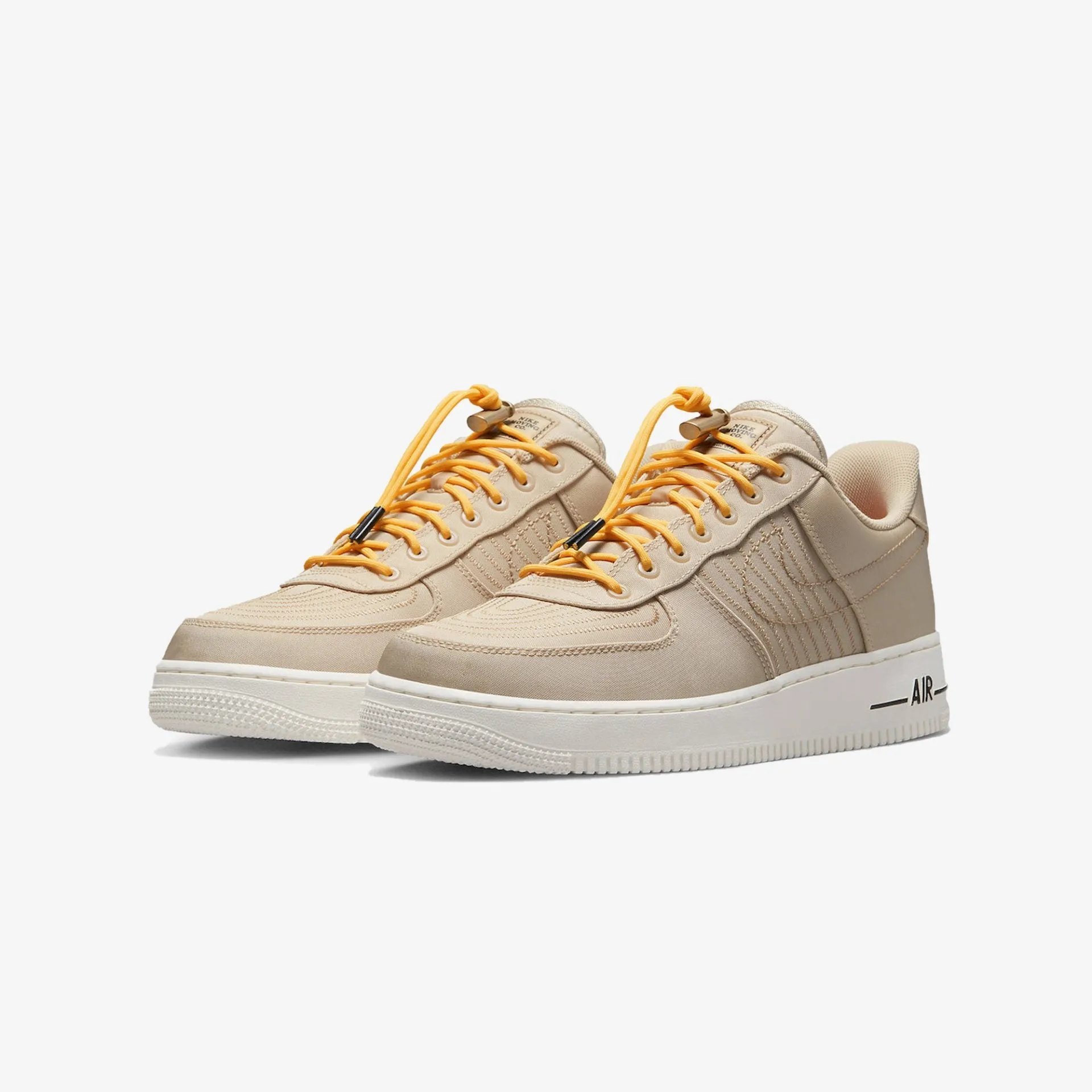 Nike | AIR FORCE 1 '07 LV8 { SANDDRIFT/SAIL-CITRON PULSE