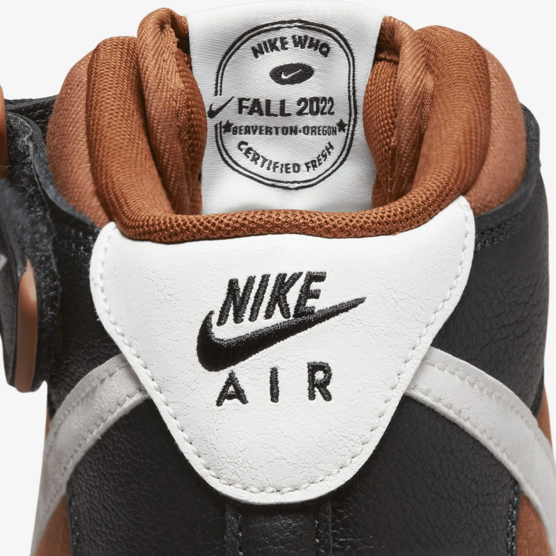 Nike | AIR FORCE 1 MID  { PECAN / APLHA ORANGE