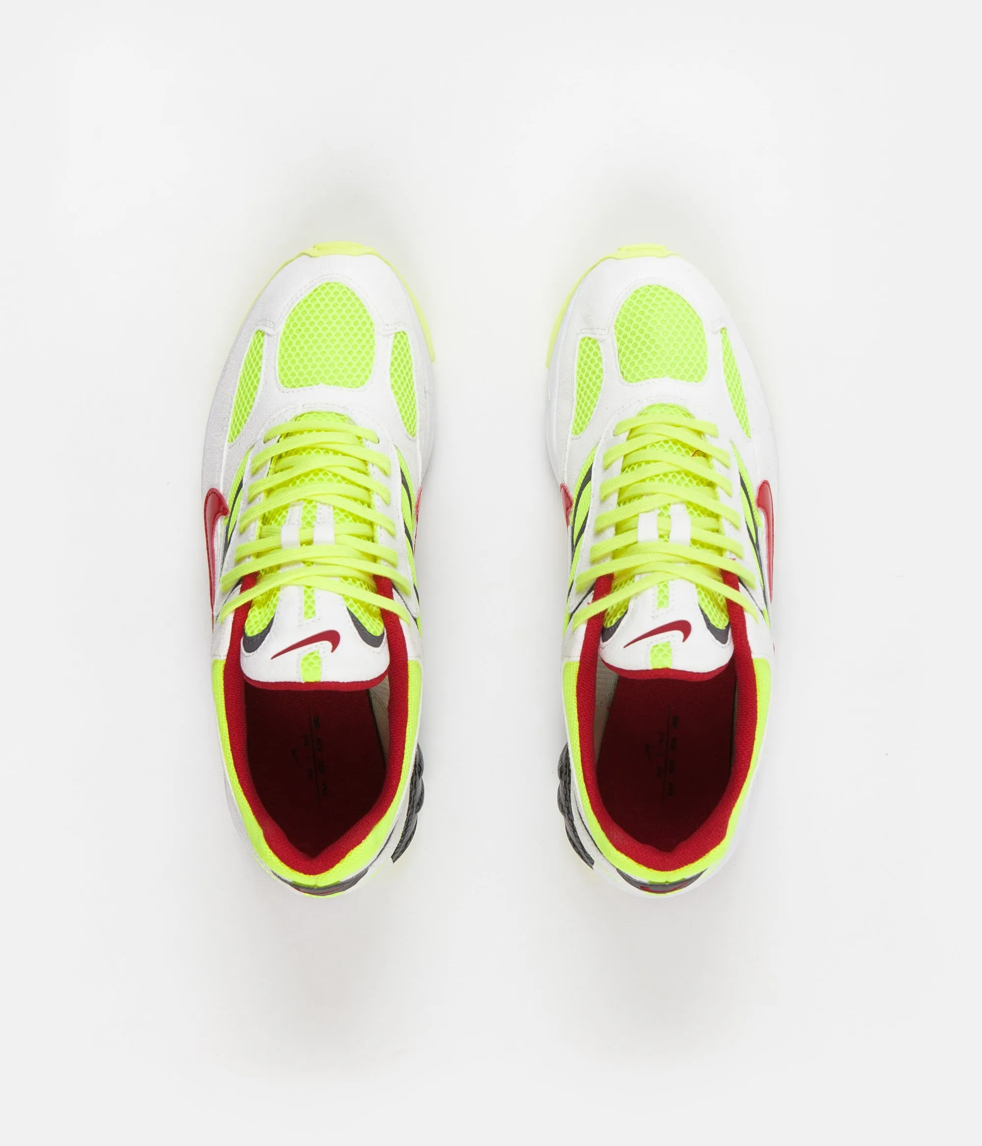 Nike Air Ghost Racer Shoes - White / Atom Red - Neon Yellow - Dark Grey