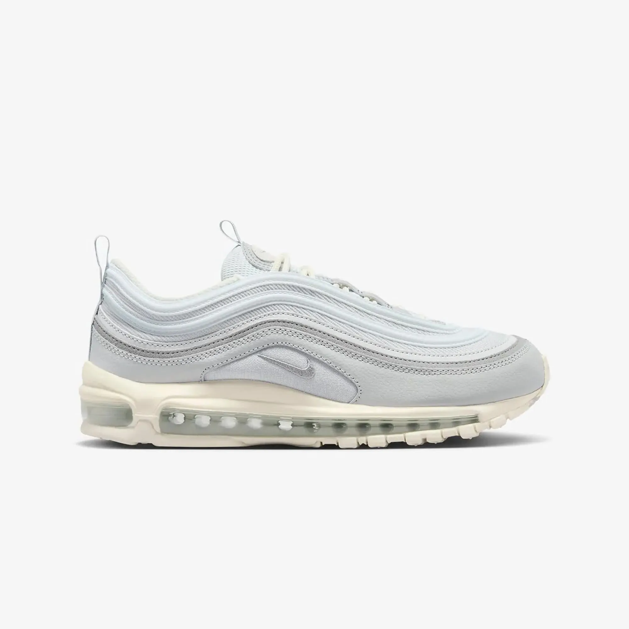 Nike | AIR MAX 97  { PURE PLATINUM/WOLF GREY-WOLF GREY-SAIL