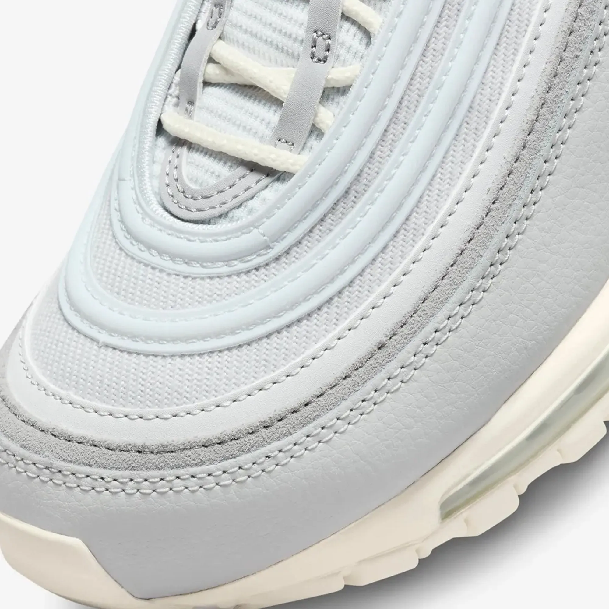 Nike | AIR MAX 97  { PURE PLATINUM/WOLF GREY-WOLF GREY-SAIL