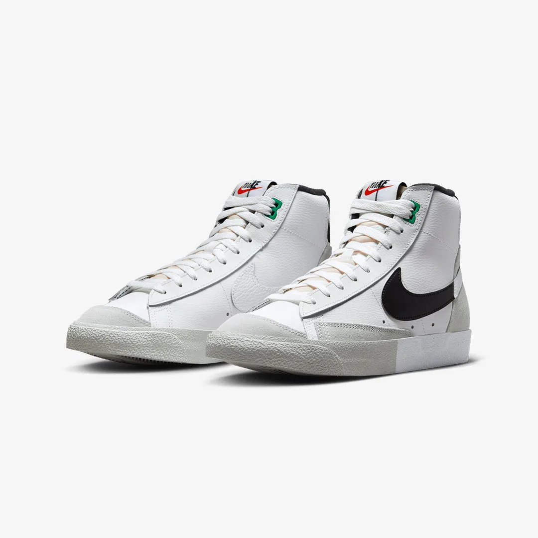 Nike | BLAZER MID '77 PREMIUM { SUMMIT WHITE/BLACK-LIGHT SILVER