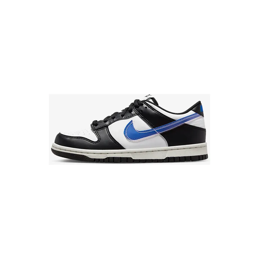 Nike Kid's Dunk Low Next Nature Shoes - Black / Hyper Royal / Summit White / Black