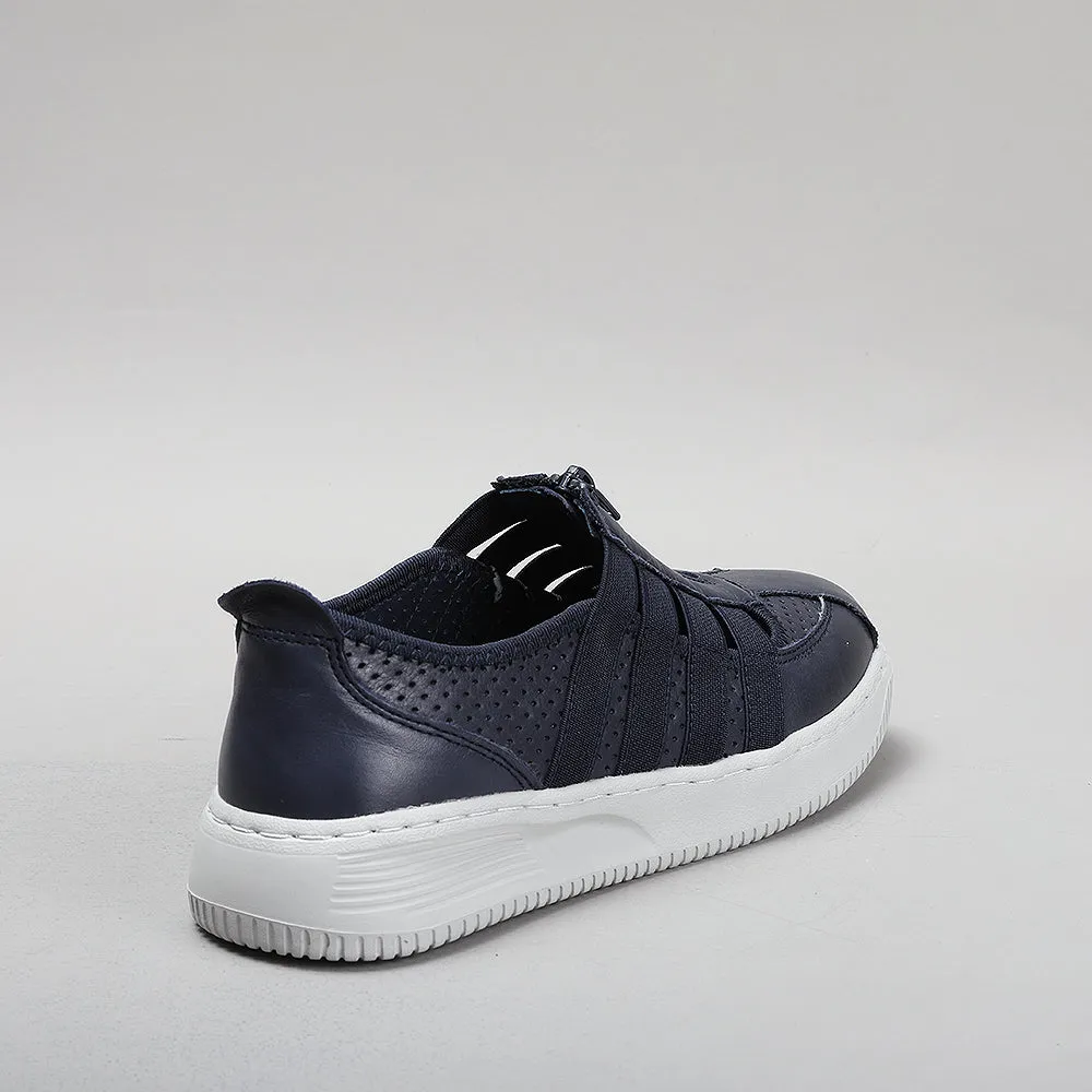 Nikki - Navy/Lt Grey Sole