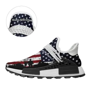 Patrioticustom Customized Patriotic Shoes, Flyknit Sneaker, Basketball sneakers For Men And Women, WH-23020016