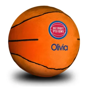 Personalized Detroit Pistons Plush Basketball