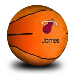 Personalized Miami Heat Plush Basketball