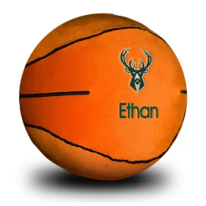 Personalized Milwaukee Bucks Plush Basketball